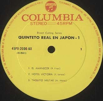 Release: Quinteto Real En Japon Vol.1-Vinyl-Japan-1969-45PX-2006-AX-16117619