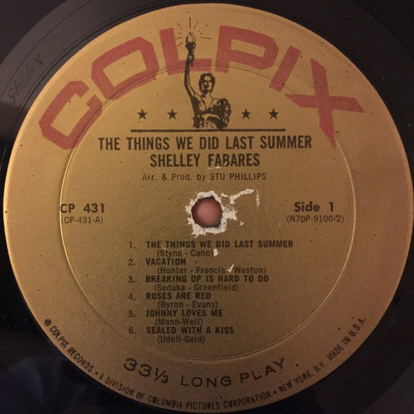 Release: The Things We Did Last Summer-Vinyl-US-1962-CP 431-14541694