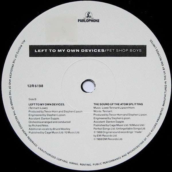 Left To My Own Devices (The Disco Mix)