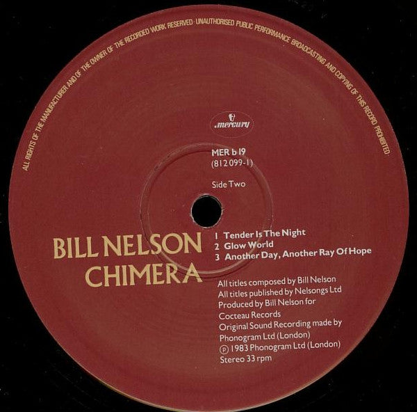 Master Release: Chimera by Bill Nelson