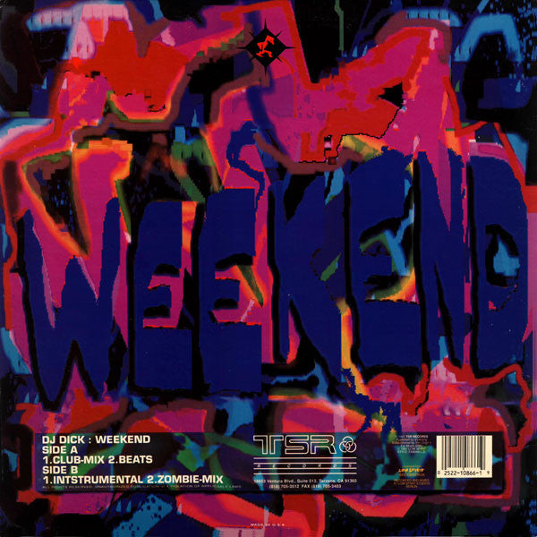 Release: Weekend-Vinyl-US-1991-TSR-866, TSR-866-80767