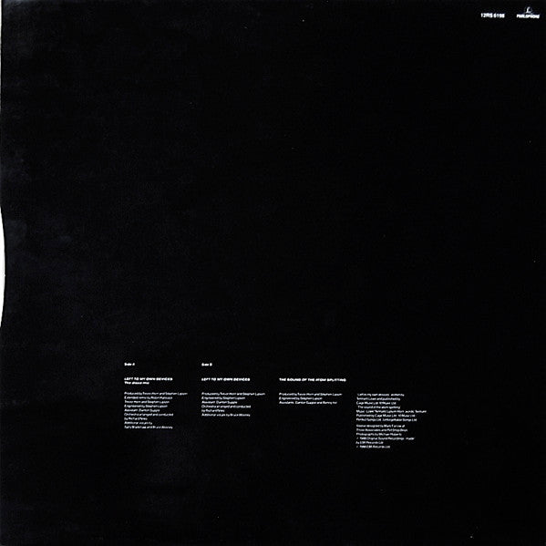 Master Release: Left To My Own Devices by Pet Shop Boys