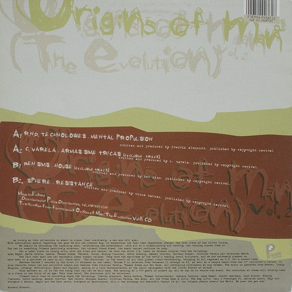 Master Release: Origins Of Man Vol. 2 (The Evolution) E.P. by Various