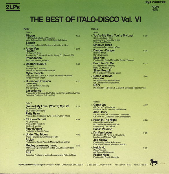 Master Release: The Best Of Italo-Disco Vol. 6 by Various