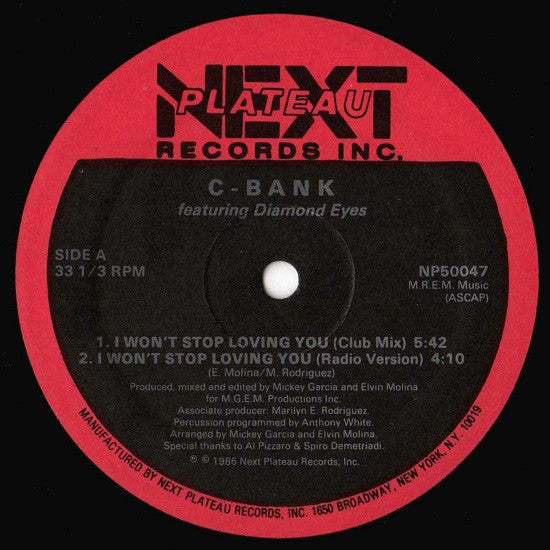 Master Release: I Won't Stop Loving You by C-Bank