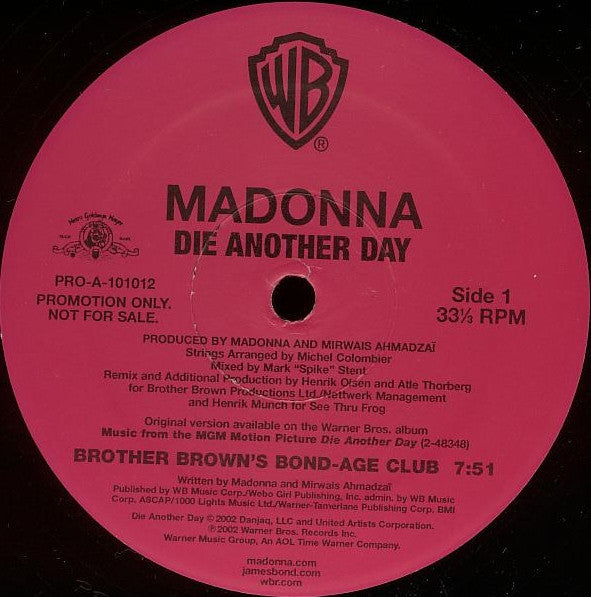 Master Release: Die Another Day by Madonna