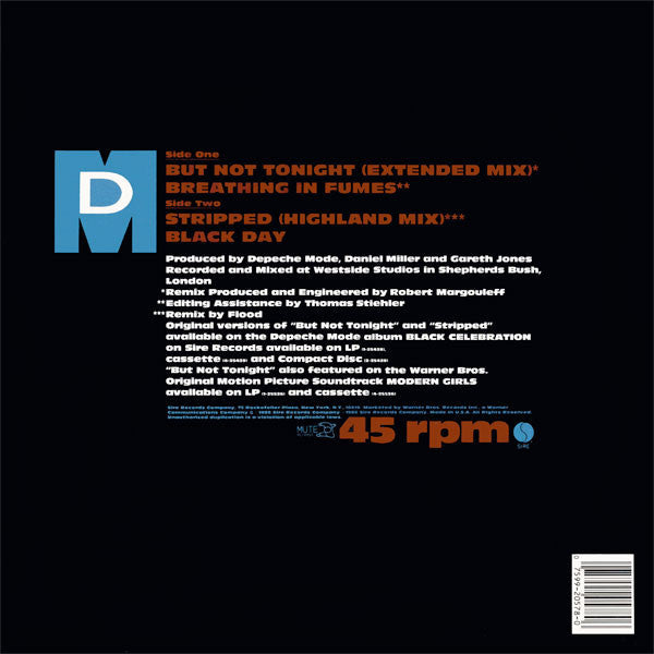 Master Release: But Not Tonight by Depeche Mode