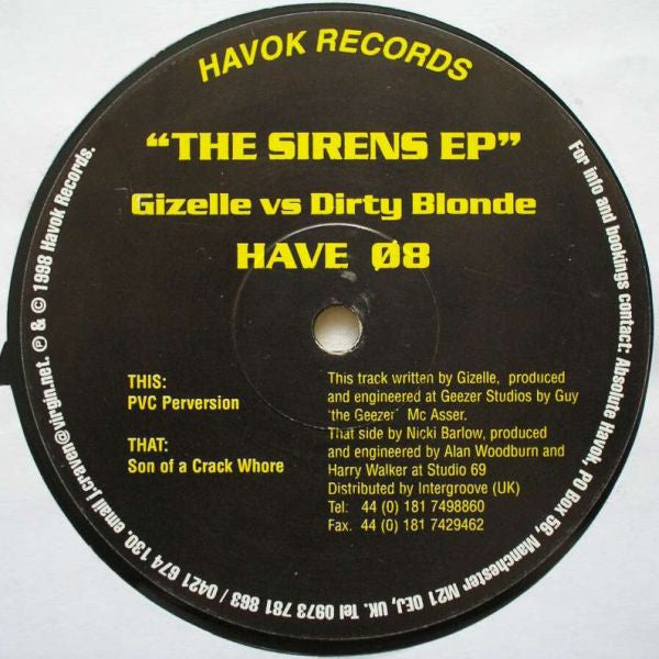 Release: The Sirens EP-Vinyl-UK-1998-HAVE 08-24119