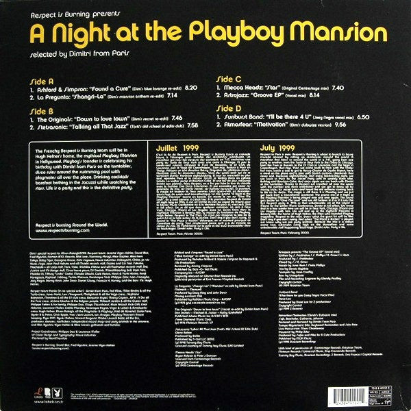 Master Release: A Night At The Playboy Mansion by Dimitri From Paris