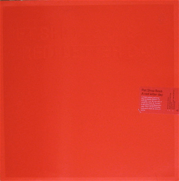 Release: A Red Letter Day-Vinyl-UK-1997-12R 6460, 72438 83701 65-86616