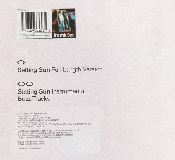 Master Release: Setting Sun by The Chemical Brothers