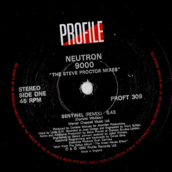 Release: Sentinel (The Steve Proctor Mixes)-Vinyl-UK-1990-PROFT 309-72818