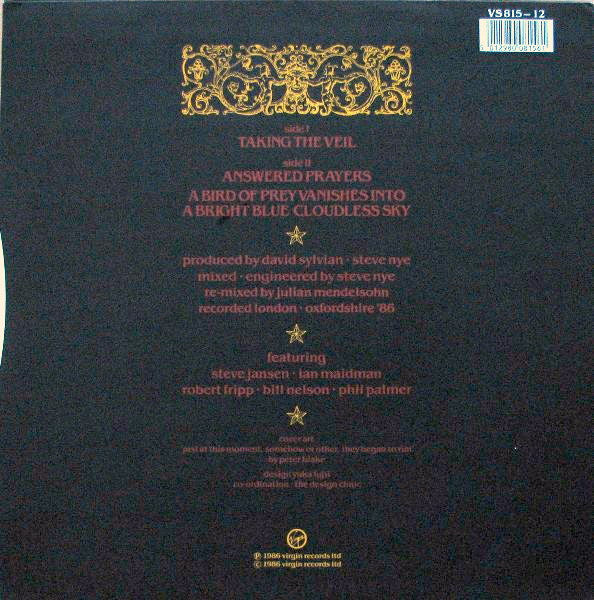 Release: A Little Girl Dreams Of Taking The Veil-Vinyl-UK-1986-VS815-12-81722