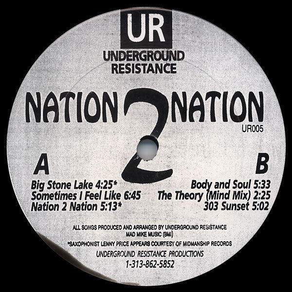 Master Release: Nation 2 Nation by Underground Resistance