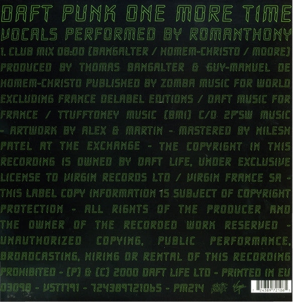 Master Release: One More Time by Daft Punk