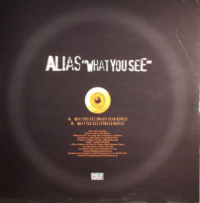 Release: What You See-Vinyl-UK-2001-URBTAKE 23-1784