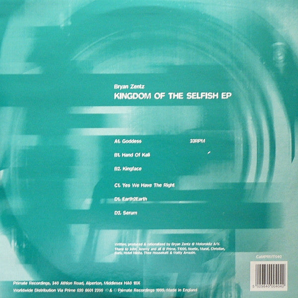 Release: Kingdom Of The Selfish EP-Vinyl-UK-1999-PRMT 040-6820